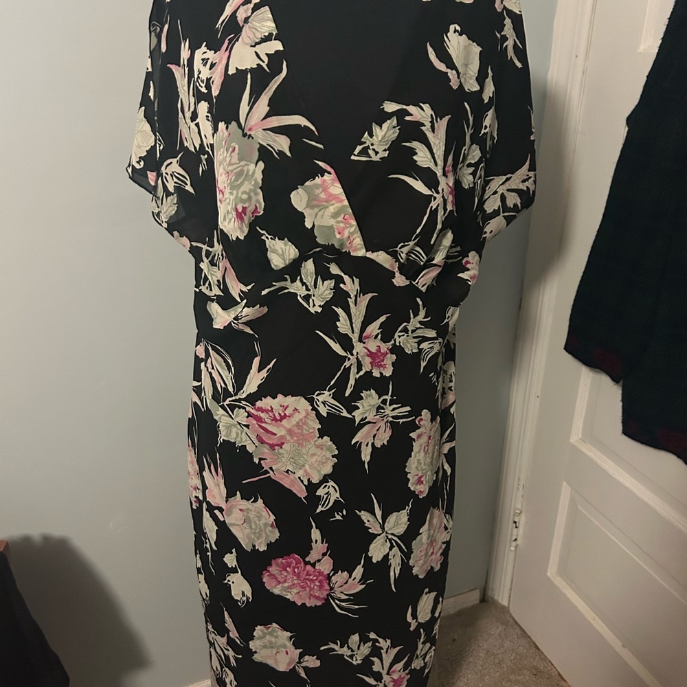 American Vintage Black Floral Maxi Dress